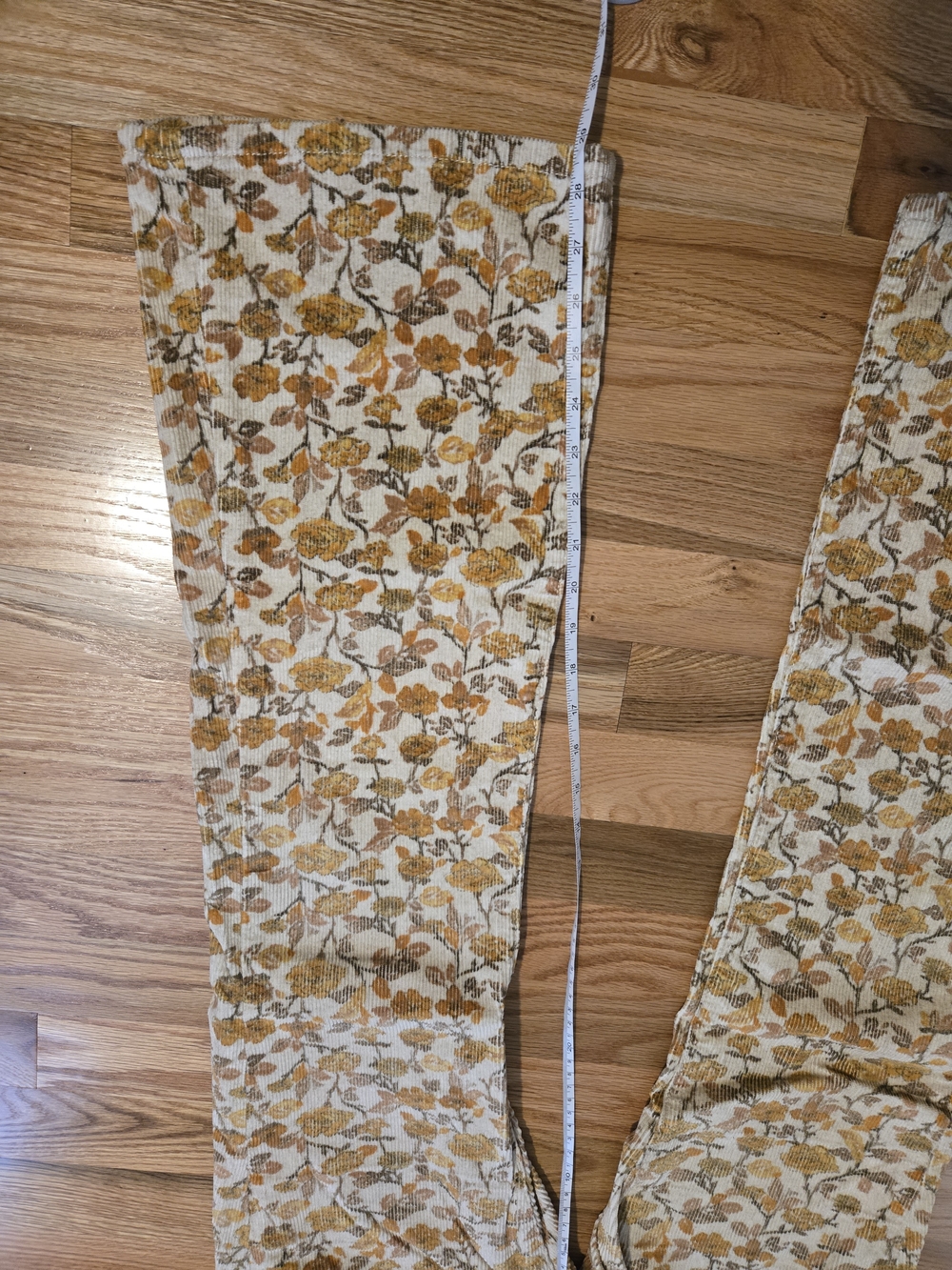 Pilcro Yellow Floral Boot Cut Pants - Picture 5 of 6